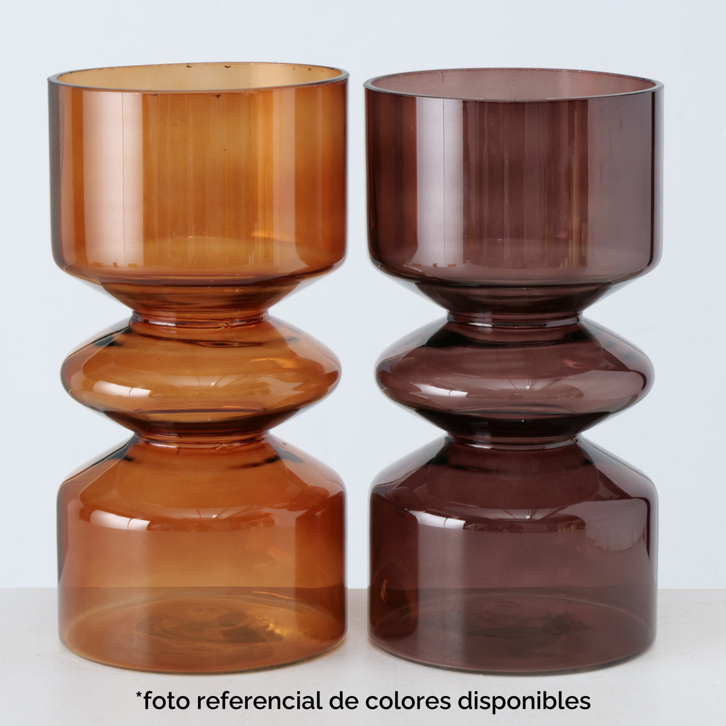 Jarrón Nelika marrón